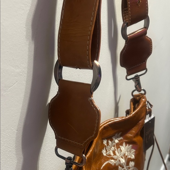 Brown Floral Women's Shoulder Bag - Picture 12 of 16